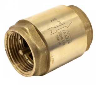 Клапан обратный с внутренней резьбой облегченный с металлической пробкой MT 4215-020 Клапаны / вентили