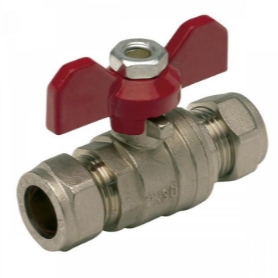 Клапан для труб из меди и нержавеющей стали с красной ручкой MT 6650-022 Клапаны / вентили