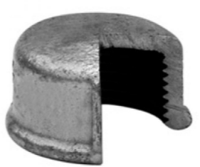 Заглушка из ковкого оцинкованного железа с внутренней резьбой круглая MT 301-025 Установки обезжелезивания