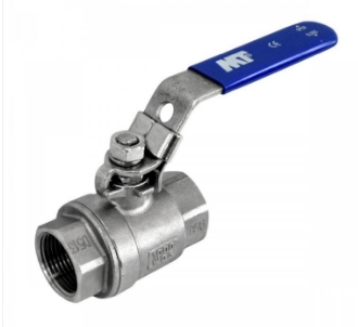 Клапан из нержавеющей стали с внутренней резьбой двухсоставной с синей ручкой MT 0910-025 Клапаны / вентили